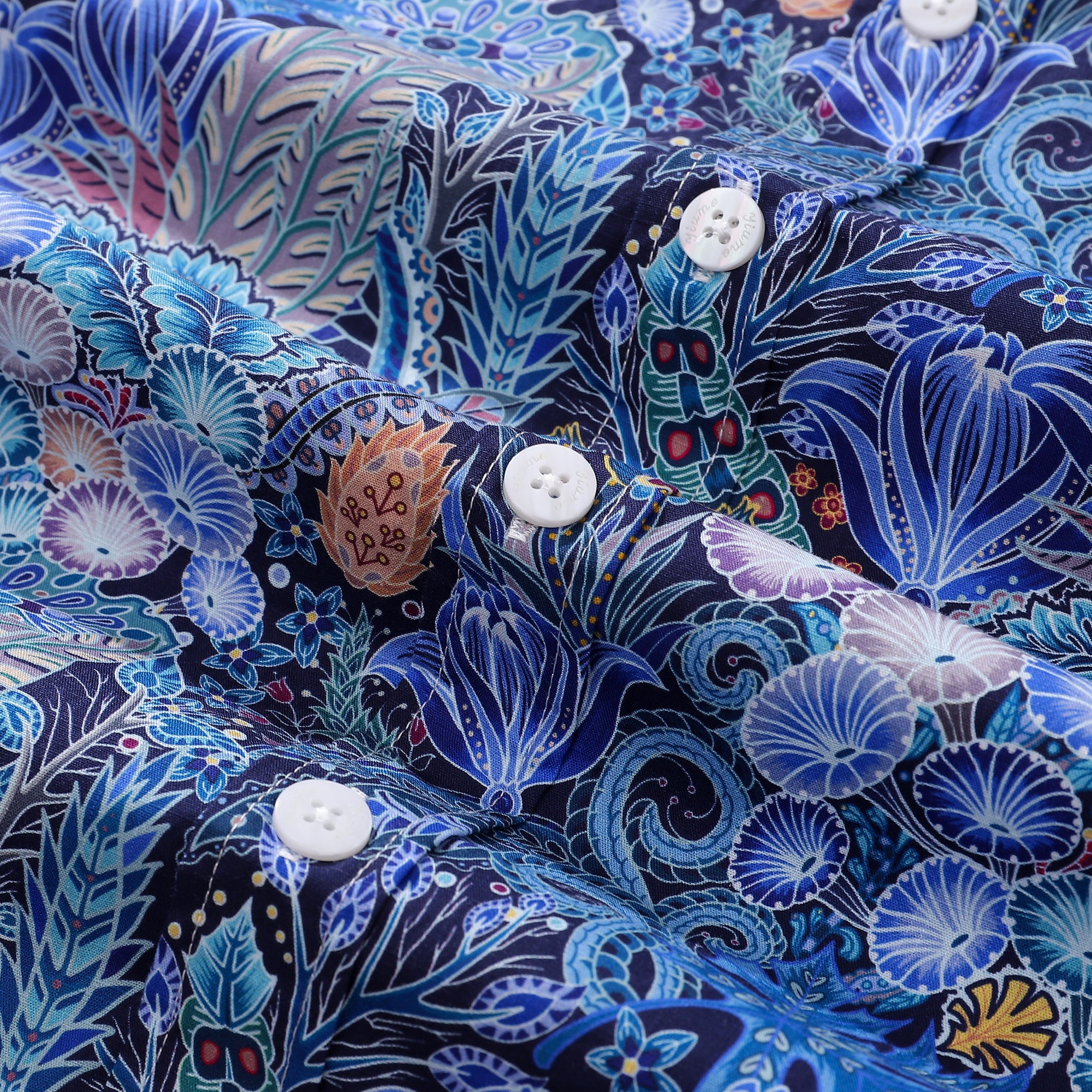Men's Hawaiian Shirt Floral Pattern Series 2 Print Cotton Button-down Short Sleeve Aloha Shirt