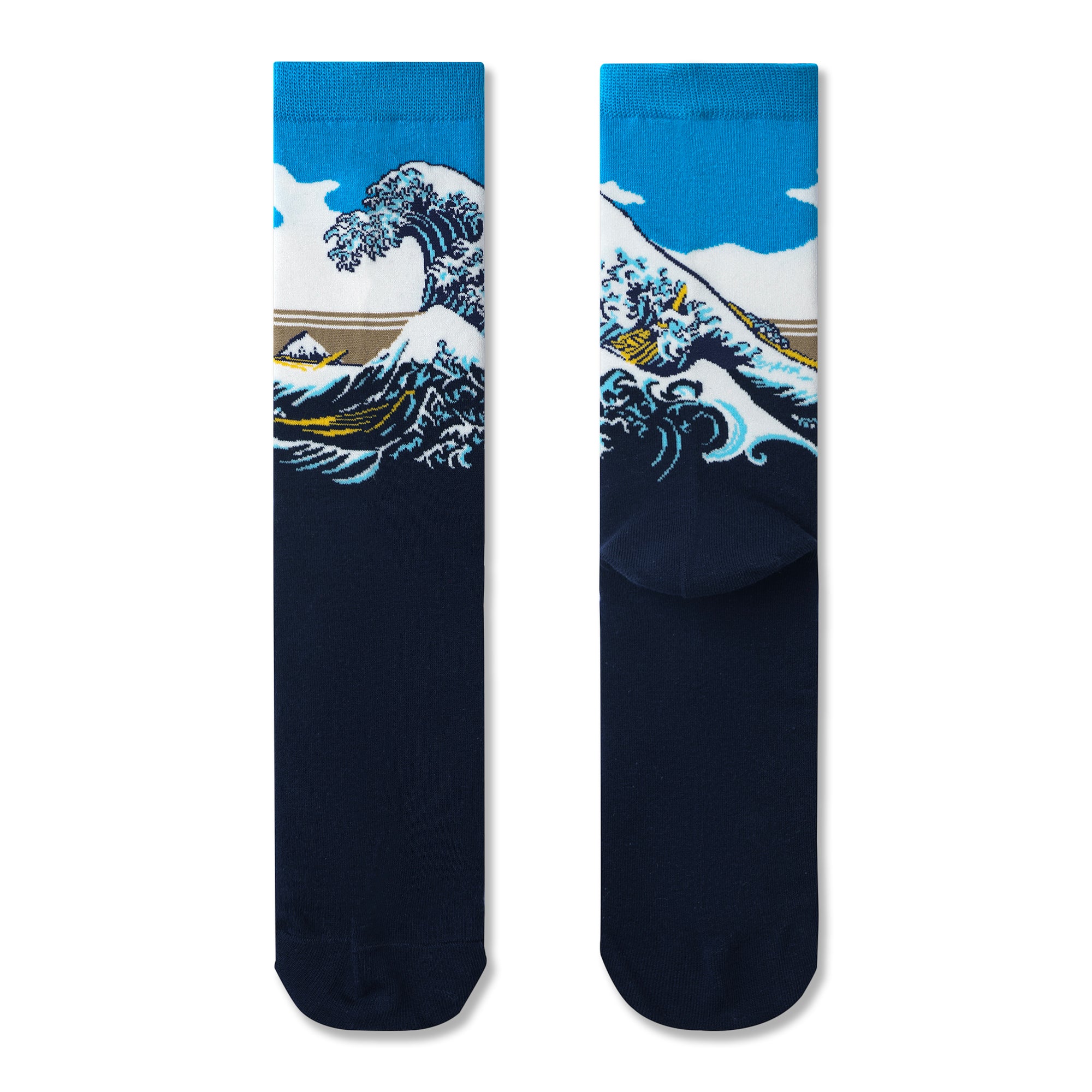 Japanese Ukiyo-e Print Men Socks