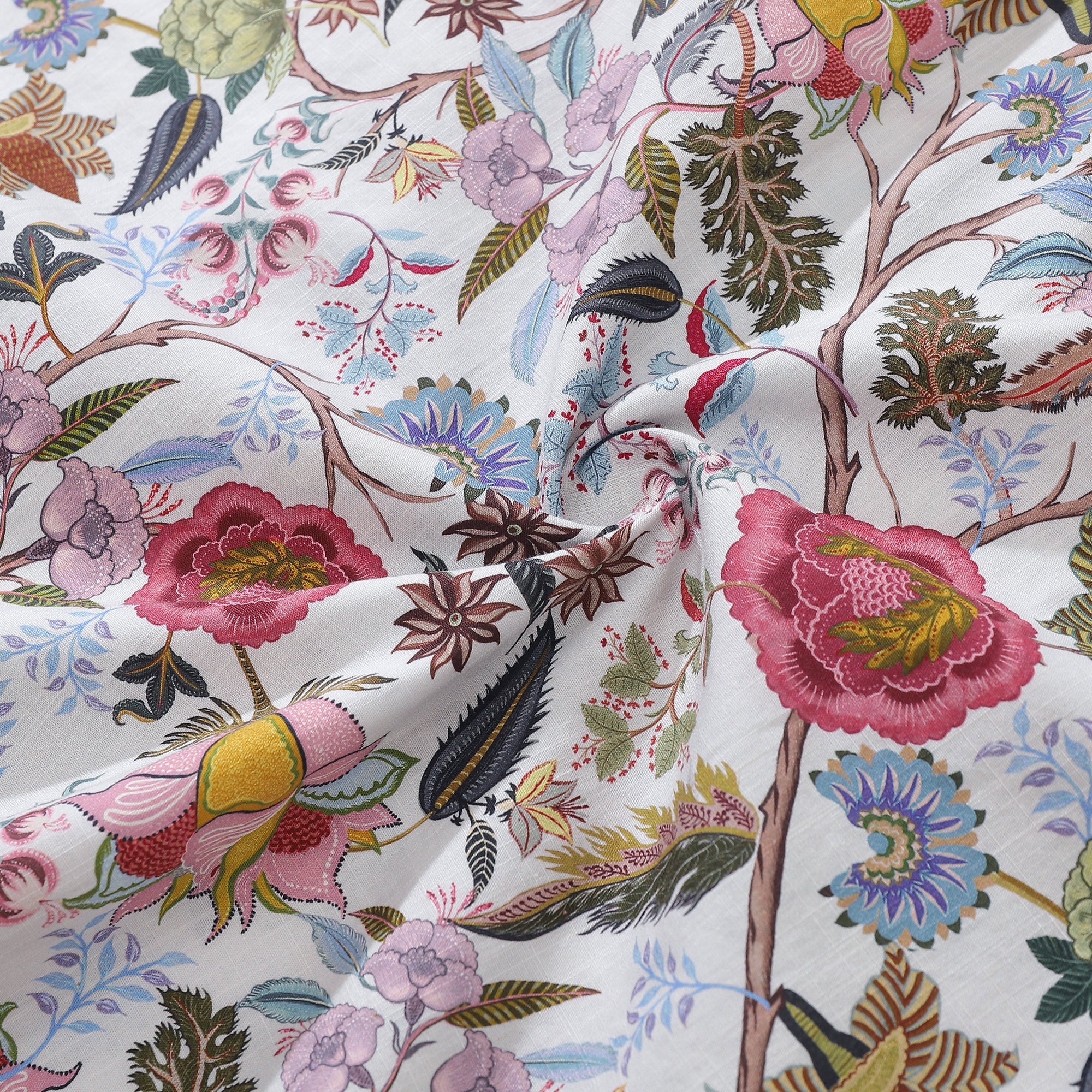 1930s Vintage Hawaiian Shirt For Men Chintz Spring Colors Print Cotton Short Sleeve Aloha Shirt