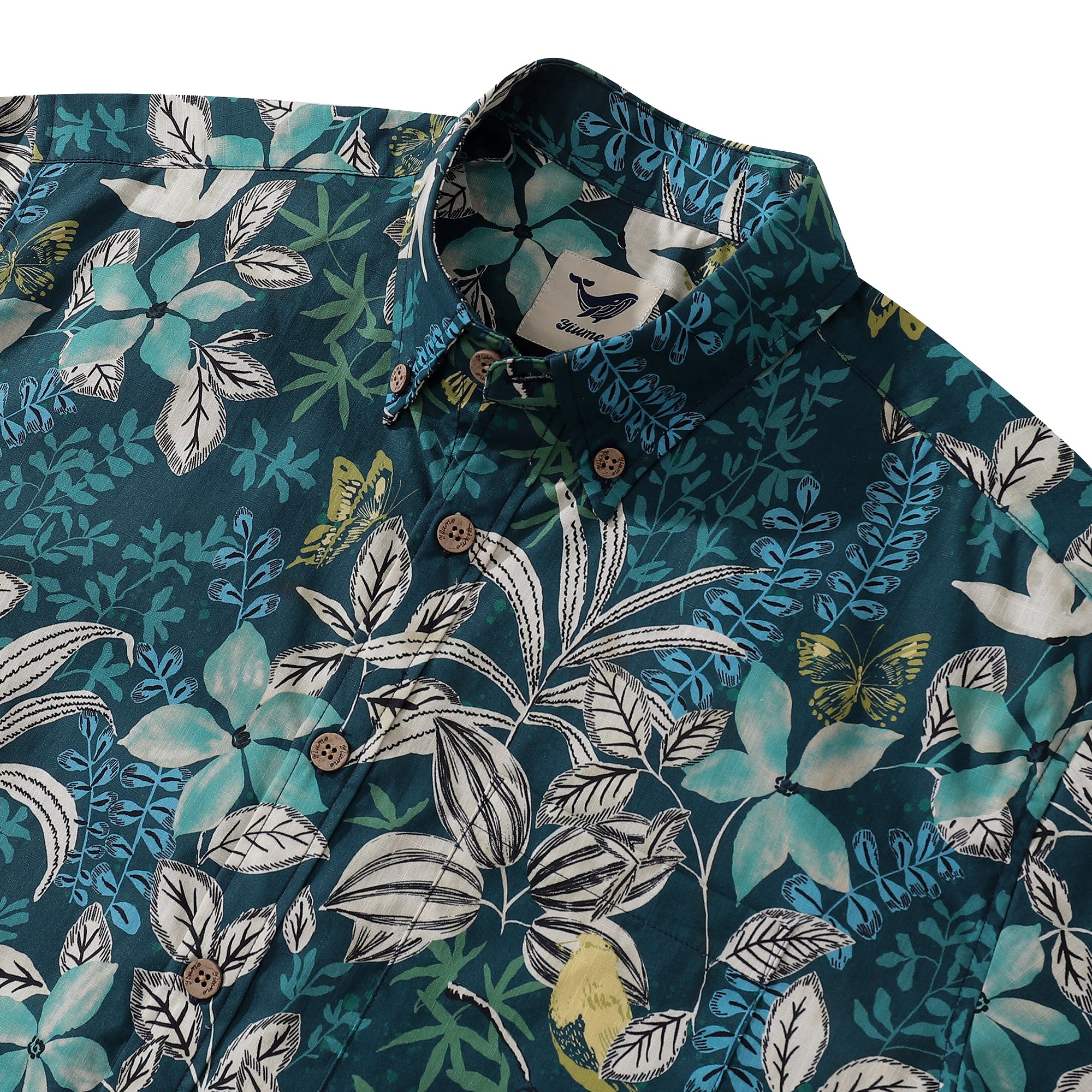 Hawaiian Shirt For Men Forest after Rain Button-down Shirt Short Sleeve 100% Cotton Shirt