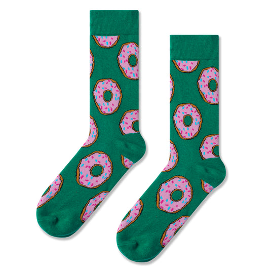 Doughnut Print Men Socks