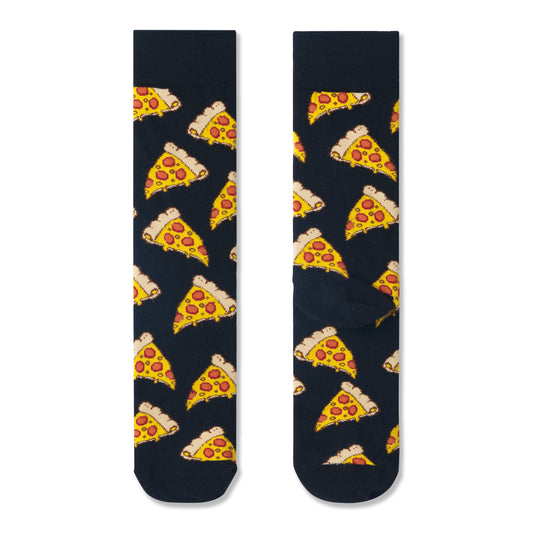 Pizza Print Men Socks