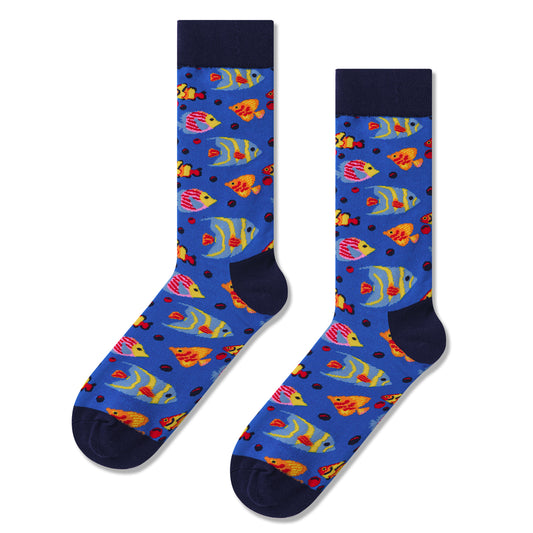 Fish Print Men Socks