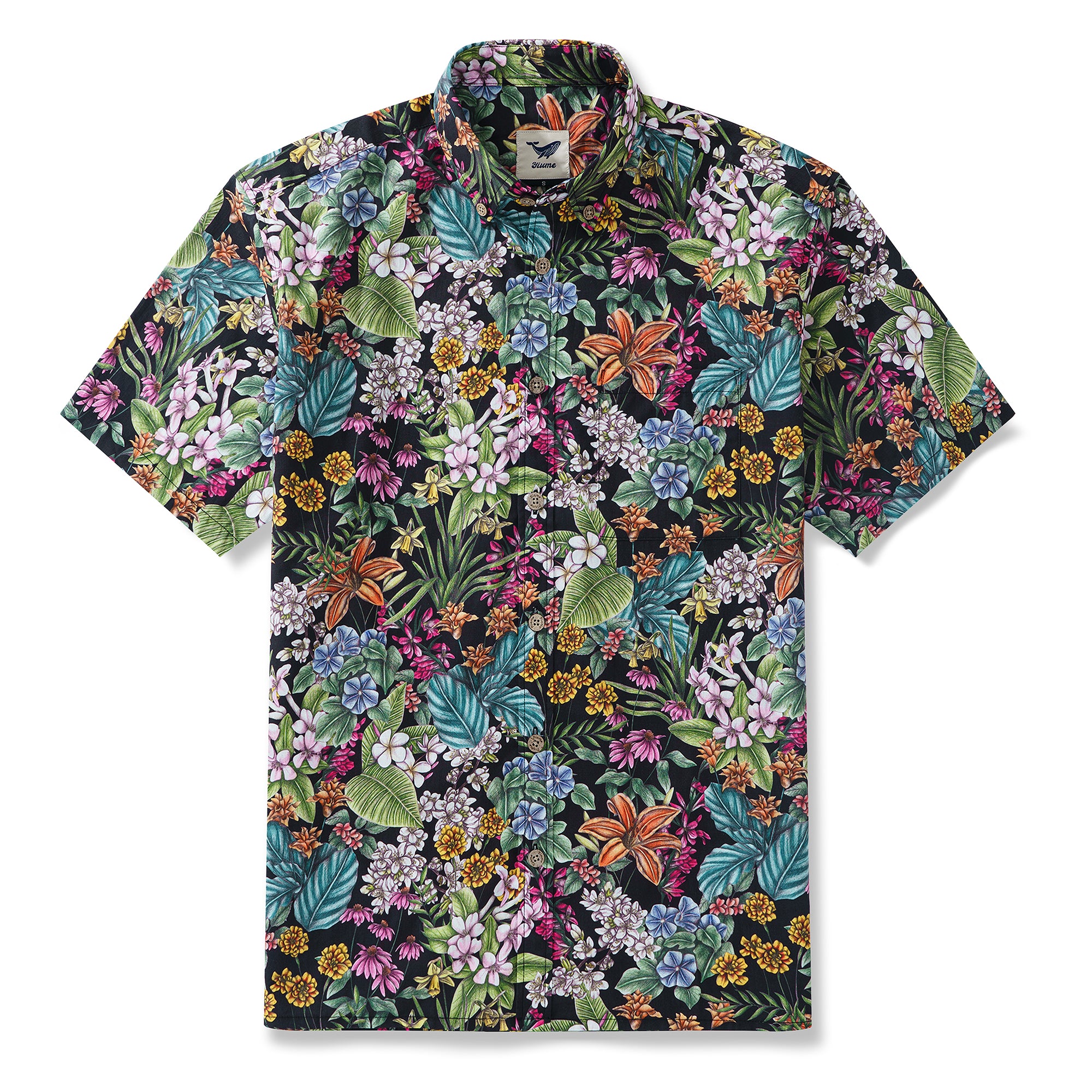 Hawaiian Shirt For Men The Meaning of Flowers By Cecilia Battaini Button-down Shirt Short Sleeve 100% Cotton Aloha Shirt